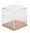 IQ-Test "Eckige Stäbe" aus Holz, in Plexiglasbox