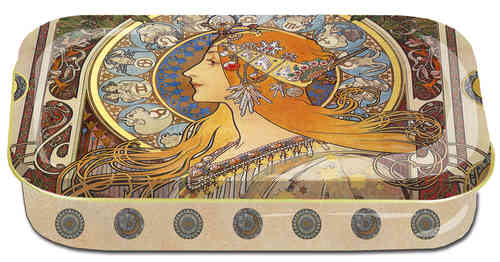 Art box aus Metall "Art Nouveau - Zodiak"
