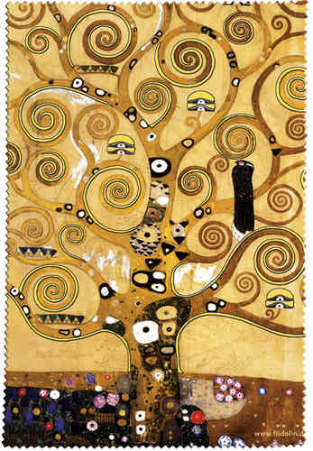 Eyeglass cleaning cloth "Klimt - Tree of life"