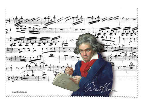 Eyeglass cleaning cloth "Beethoven"