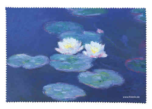 eyeglass cleaning cloth "Monet - Water lillies"