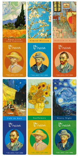 Lesezeichen-Set "Vincent van Gogh", 6 Stück