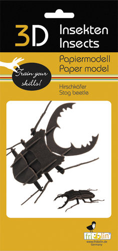 3D Paper model - Stag beetle