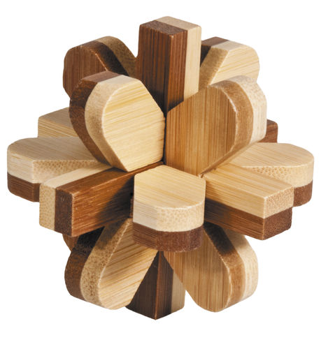 „IQ-Test“ bamboo puzzle „Snowball“