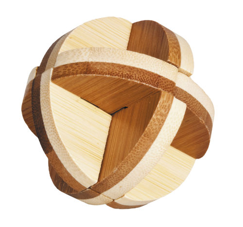 „IQ-Test“ bamboo puzzle „3 Disc Ball“