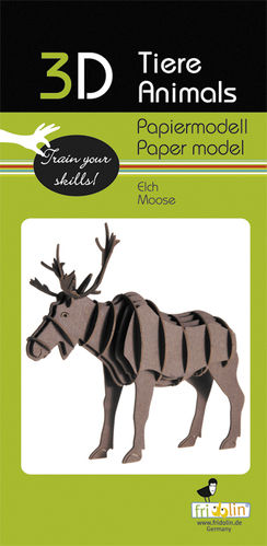3D Papiermodell - Elch