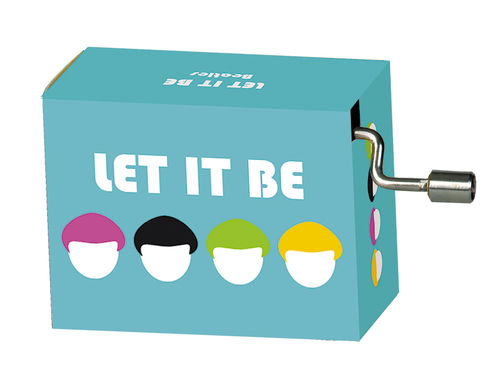 Music box Let it be, Beat-World-Hit - Blue Design