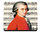 Coaster, Wolfgang Amadeus Mozart, Print on MDF