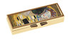 Pill box, "Klimt, Der Kuss", 7-days-version, gold