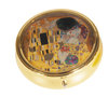 Pill box, round, Klimt, The Kiss