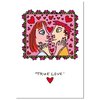 James Rizzi Doppelkarte mit Umschlag "True Love"