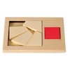 IQ-Test "Extra Piece", Big square, wooden puzzle