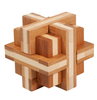3D-Puzzle, "Doppelkreuz", aus Bambus, IQ-Test