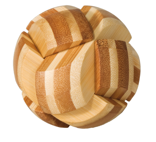 3D puzzle, "Ball", IQ-Test, bamboo