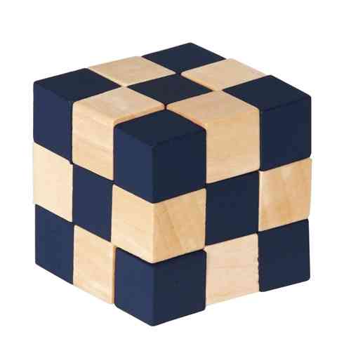 Wooden cubes, natural/black