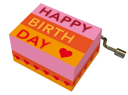 Fridolin Spieluhr Spieldose Drehorgel Happy Birthday Geburtstag 
