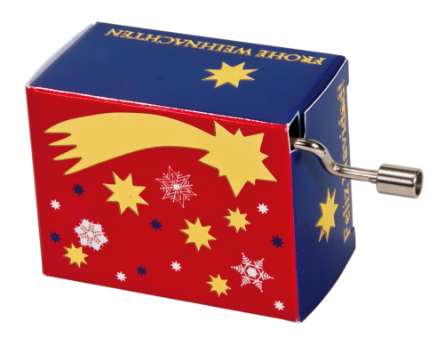 Music box, Jingle Bells, Star, Gold imprint, Christmas