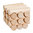 IQ-Test "Runde Stäbe" aus Holz, in Plexiglasbox
