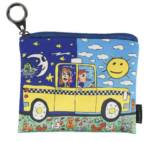 Mini purse " Rizzi - Taxi and some pigeons"