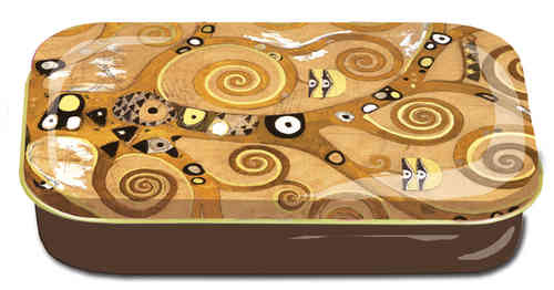 Art box aus Metall "Gustav Klimt - Lebensbaum"