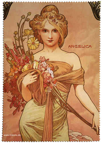 Eyeglass cleaning cloth "Art Nouveau - Angelica"