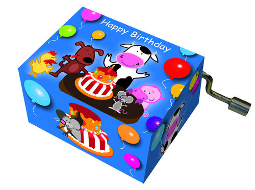 Music box, kids, "Happy Birthday"