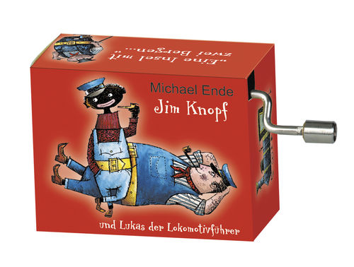 Spieluhr, Jim Knopf, rot, "Lummerlandlied"