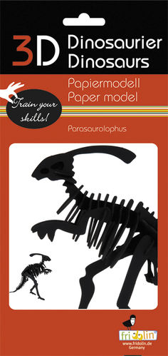 3D Papiermodell - Parasaurolophus