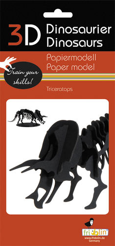 3D Papiermodell - Triceratops