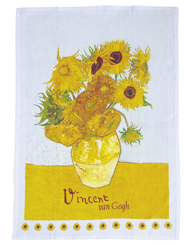 Tea towel "Van Gogh - Sunflowers", made of cotton