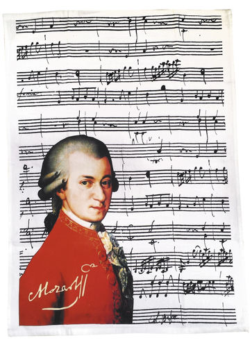 Geschirrtuch "Mozart", aus Baumwolle