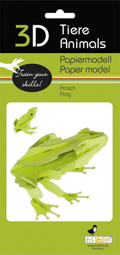 3D Papiermodell - Frosch