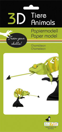 3D Paper model - Chameleon