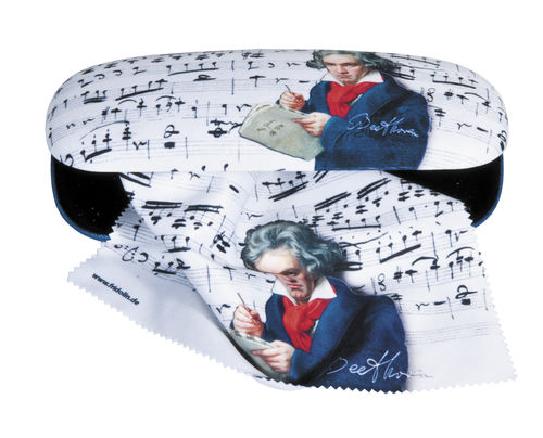 Spectacle case set „Beethoven“, hardcase, cleaning cloth