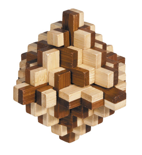 Fridolin IQ Test Holz 3D Puzzle Knoten 4,7 x 7,8 x 4,7 cm 