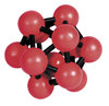3D-Puzzle, "„Atom rot – schwarz“", aus Bambus, IQ-Test