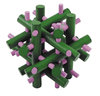 „IQ-Test“ bamboo puzzle „Magic sticks“ colour: green – magenta