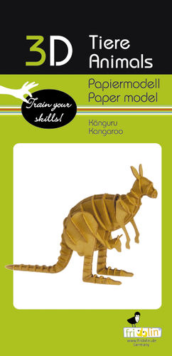 3D Papiermodell - Känguru