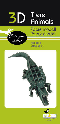 3D Paper model - Crocodile