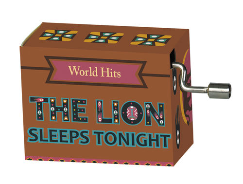 Music box "The Lion Sleeps Tonight" in Box "World Hits 1"