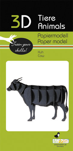 3D Papiermodell - Kuh