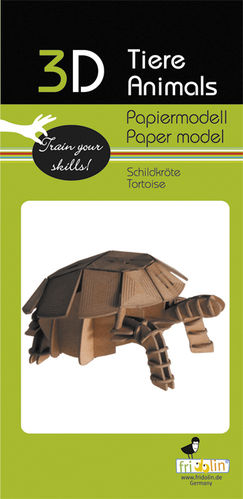 3D Papiermodell - Schildkröte