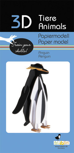 3D Papiermodell - Pinguin