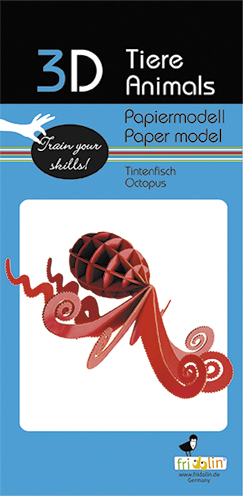 3D Papiermodell - Oktopus