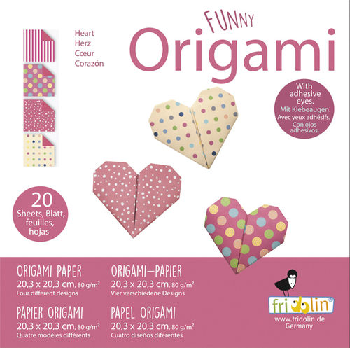 Funny Origami - Herzen, groß