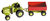 3D Papiermodell - Traktor mit Anhänger
