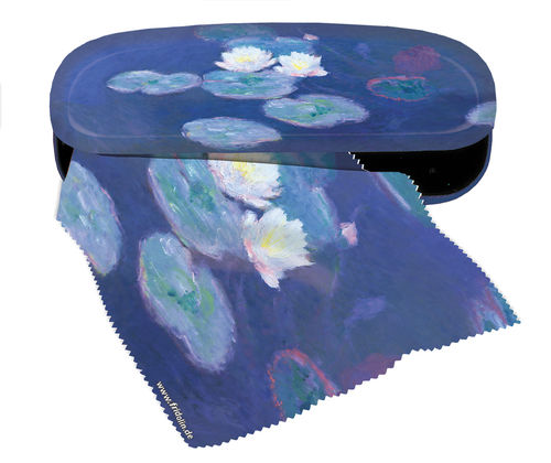 Spectacle case set „Monet - Water Lillies“, hardcase, cleaning cloth