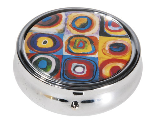 Pill box, round, Kandinsky, Colour Study