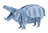 3D Paper model - Hippopotamus