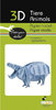 3D Papiermodell - Flusspferd